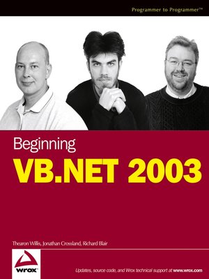 cover image of Beginning VB.NET 2003